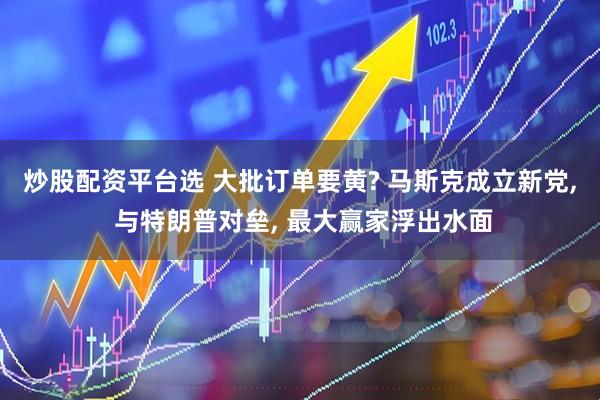 炒股配资平台选 大批订单要黄? 马斯克成立新党, 与特朗普对垒, 最大赢家浮出水面
