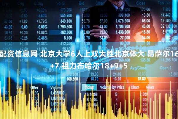 配资信息网 北京大学6人上双大胜北京体大 昂萨尔16+7 祖力布哈尔18+9+5